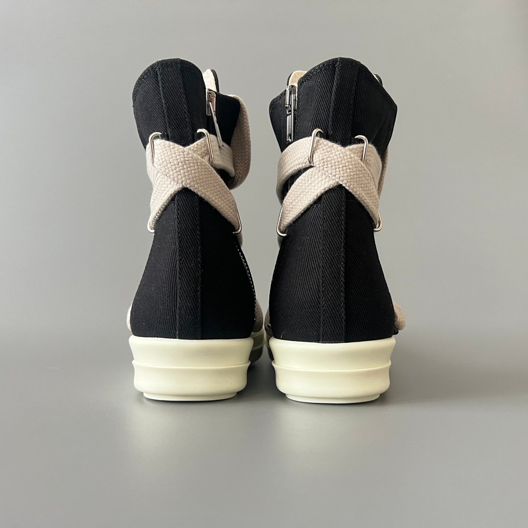 Aurora Custom Rick Owens DRKSHDW Megalace High-Top - Heavy Duty Canvas (1:1 Deconstructed) - Image 5