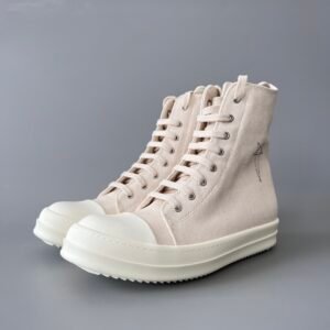 Aurora Custom Rick Owens DRKSHDW Pentagram High-Top - Premium Milk White Canvas (1:1 Deconstructed)