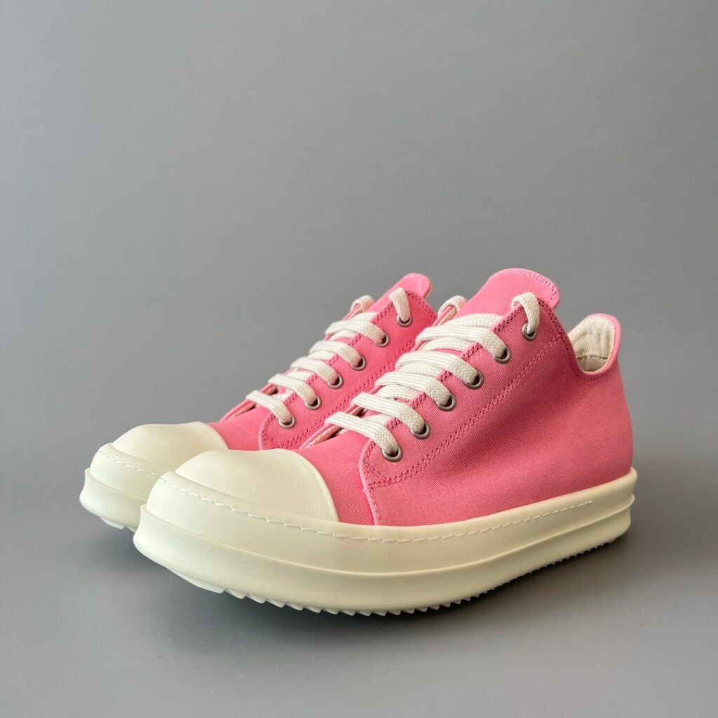 Aurora Custom Rick Owens DRKSHDW Classic Low-Top - Premium Pink Canvas (1:1 Deconstructed)