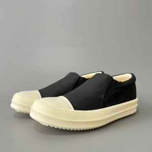 Aurora Custom Rick Owens DRKSHDW Classic Canvas Slip-On Sneaker - Core Black (1:1 Deconstructed)