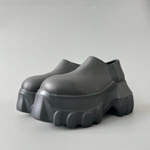 Aurora Custom Rick Owens Mainline Mega Tractor Slip-On Loafer - Premium Black Leather (1:1 Deconstructed)