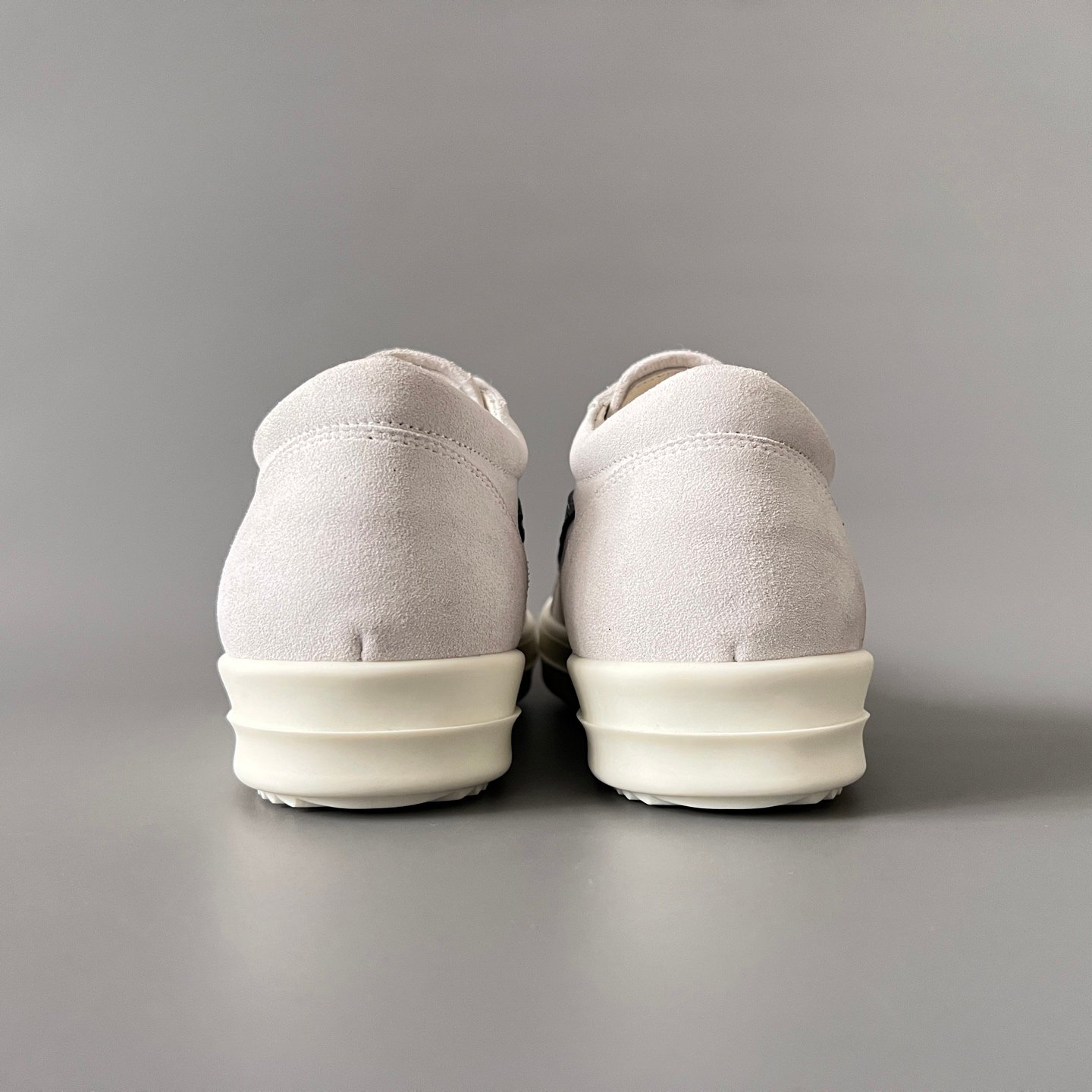 Aurora Custom Rick Owens DRKSHDW Vintage Low Sneaker - Milk White Suede (1:1 Deconstructed) - Image 5