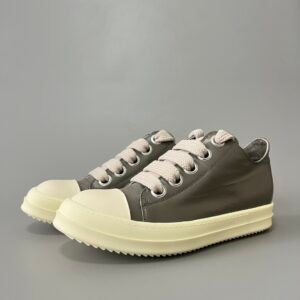 Aurora Custom Rick Owens Mainline Classic Low Jumbo Lace - Dust Grey Technical Satin (1:1 Deconstructed)
