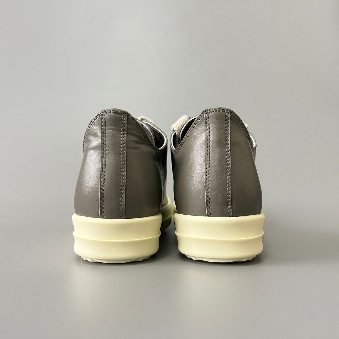 Aurora Custom Rick Owens Mainline Classic Low Jumbo Lace - Dust Grey Technical Satin (1:1 Deconstructed) - Image 5