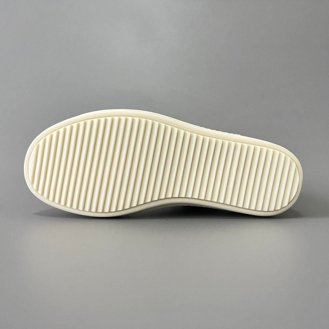 Aurora Custom Rick Owens Mainline Classic Ramones Low - Milk White Leather (1:1 Deconstructed) - Image 6