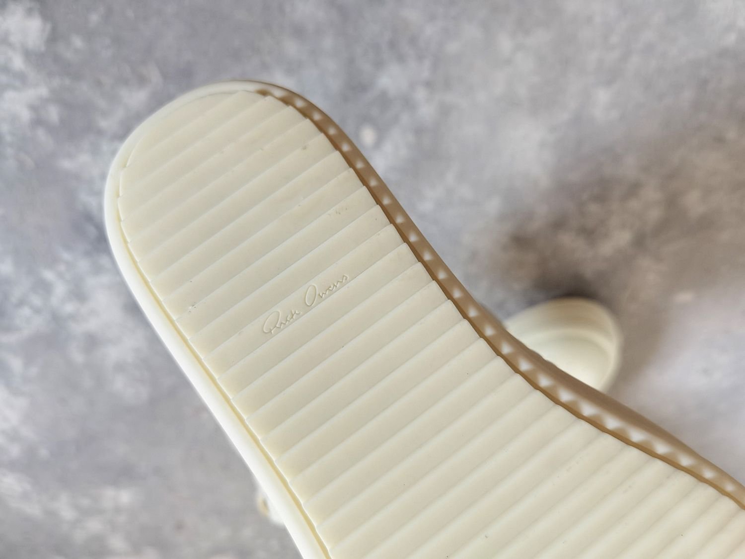 Aurora Custom Rick Owens Mainline Geobasket - All-Milk White Leather (Full Boutique Packaging Set Edition) - Image 9