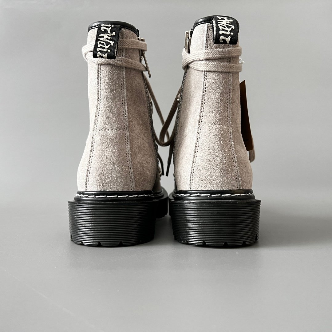 Aurora Custom Rick Owens x Dr. Martens 1460 Megalace Platform Boot - Premium Dust Suede Edition (1:1 Deconstructed) - Image 5