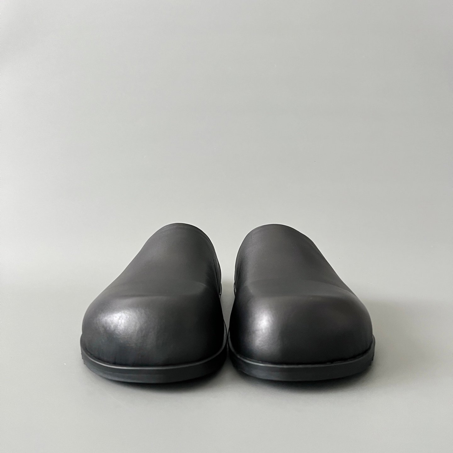 Aurora Custom Rick Owens Mainline Leather Sabot Clogs - Triple Black Avant-Garde Mules (1:1 Deconstructed) - Image 2