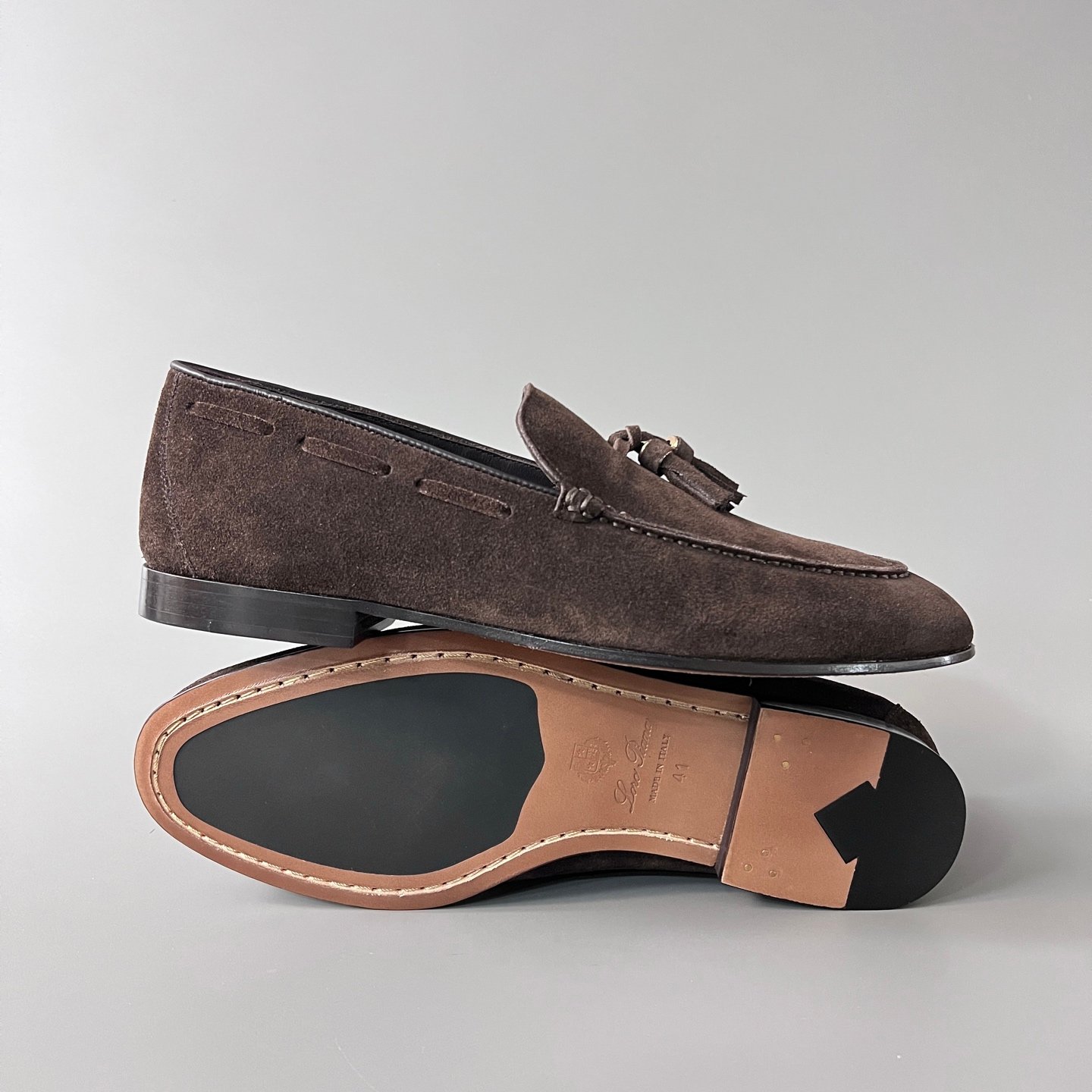 Aurora Custom Loro Piana Mainline Classic Tassel Loafer - Premium Dark Chocolate Suede Edition - Image 6