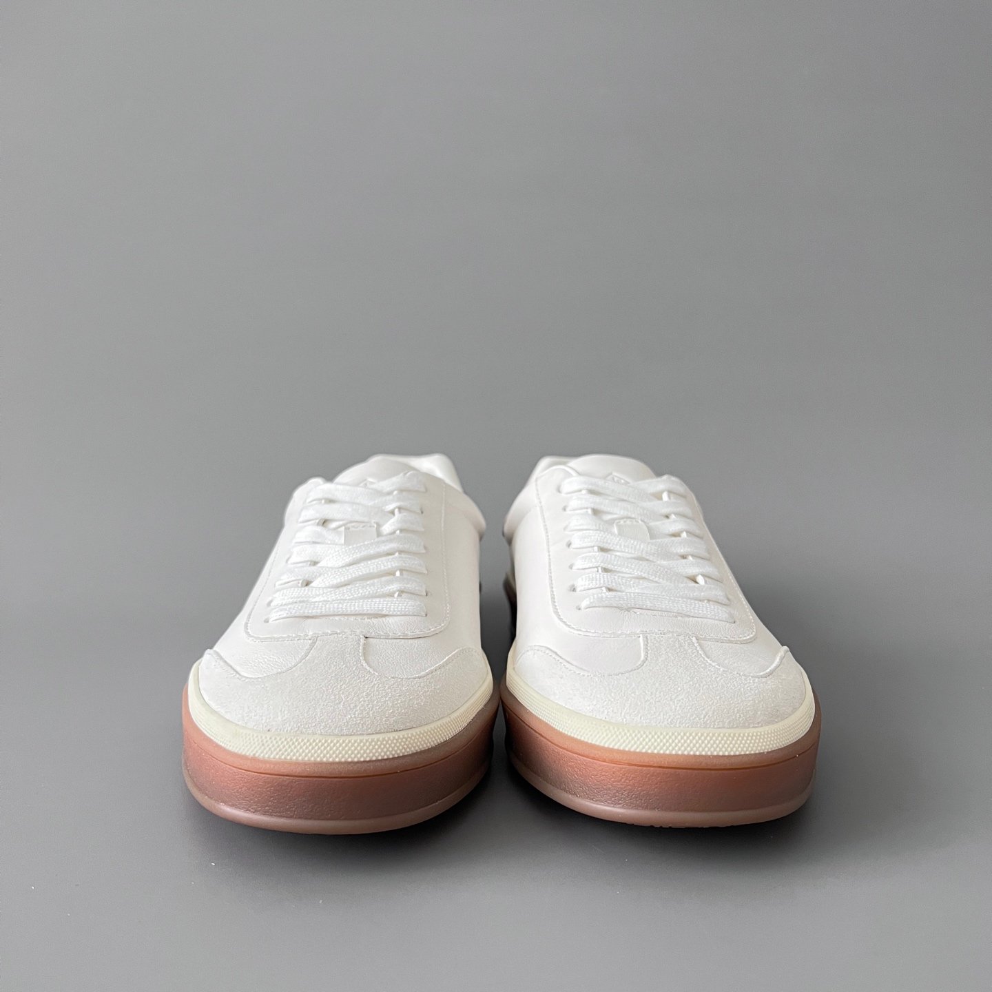 Aurora Custom Loro Piana Classic Play Low-Top Sneaker - Triple Off-White Suede with Transparent Gum Outsole (Unisex Edition) - Image 2