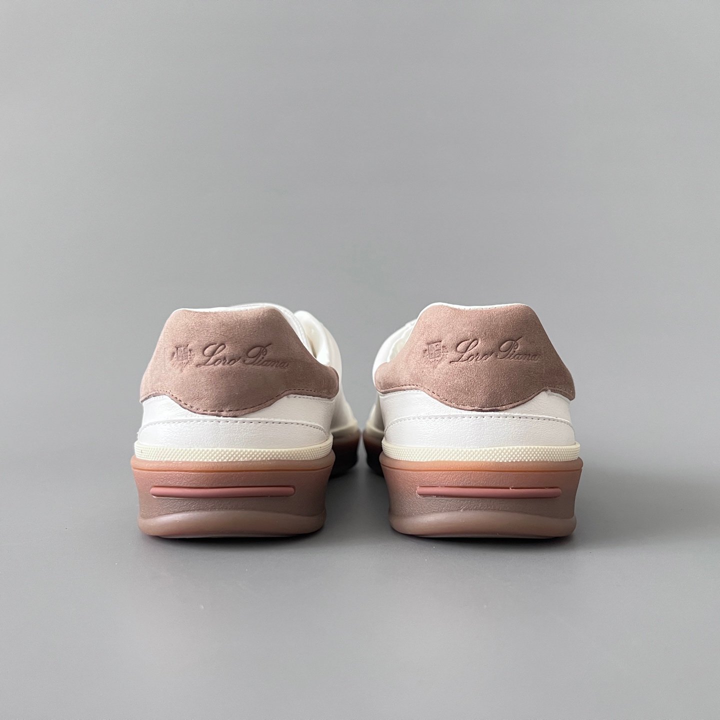 Aurora Custom Loro Piana Classic Play Low-Top Sneaker - Triple Off-White Suede with Transparent Gum Outsole (Unisex Edition) - Image 5