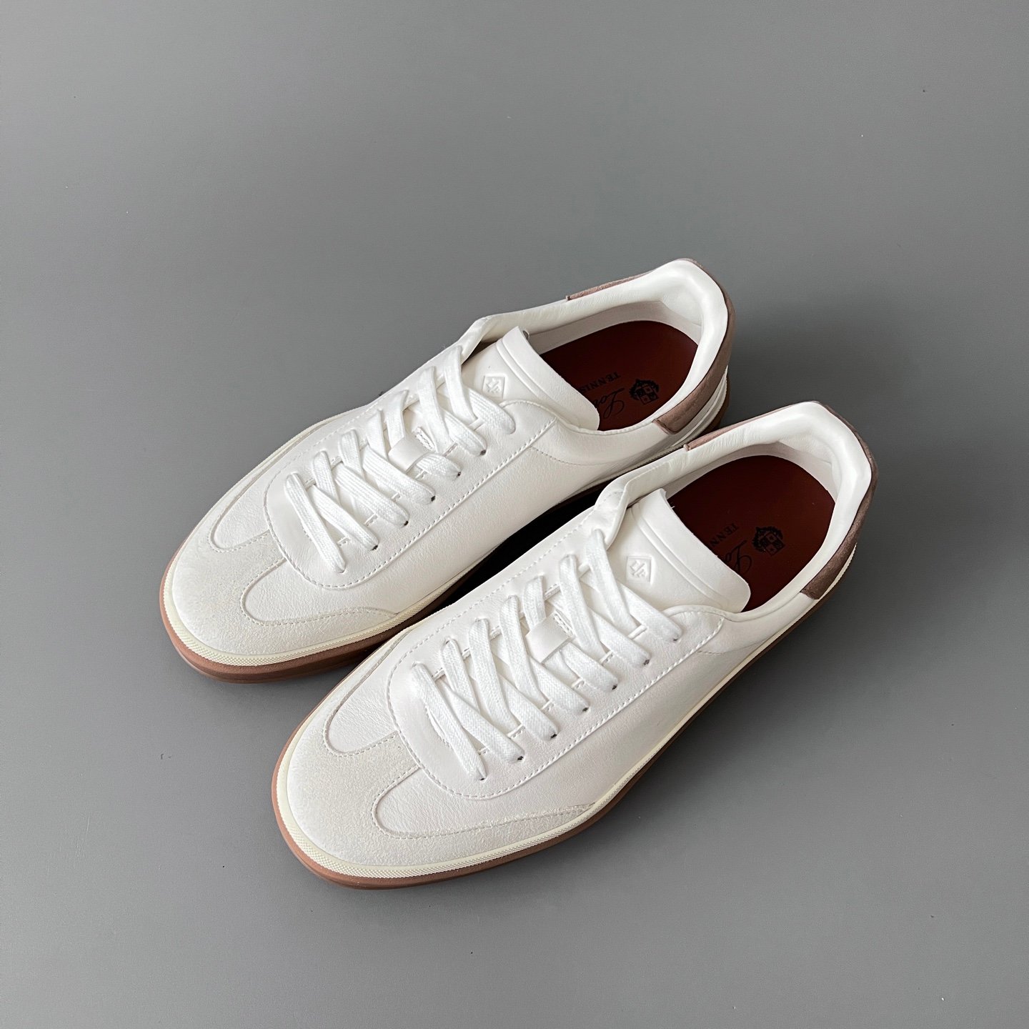Aurora Custom Loro Piana Classic Play Low-Top Sneaker - Triple Off-White Suede with Transparent Gum Outsole (Unisex Edition) - Image 8