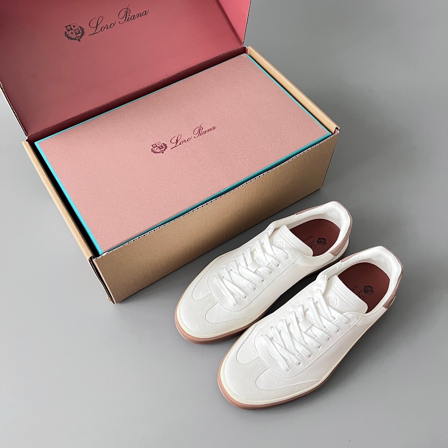 Aurora Custom Loro Piana Classic Play Low-Top Sneaker - Triple Off-White Suede with Transparent Gum Outsole (Unisex Edition) - Image 9