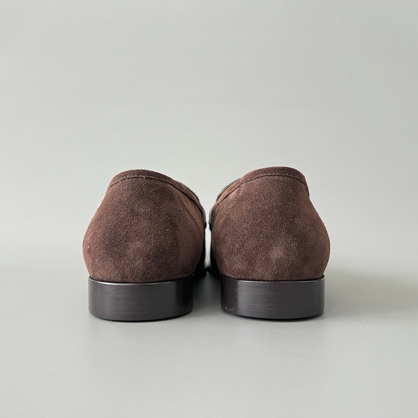 Aurora Custom Loro Piana Mainline Sergio Loafer - Premium Dark Chocolate Suede Edition (Full Leather Sole Custom Edition) - Image 5