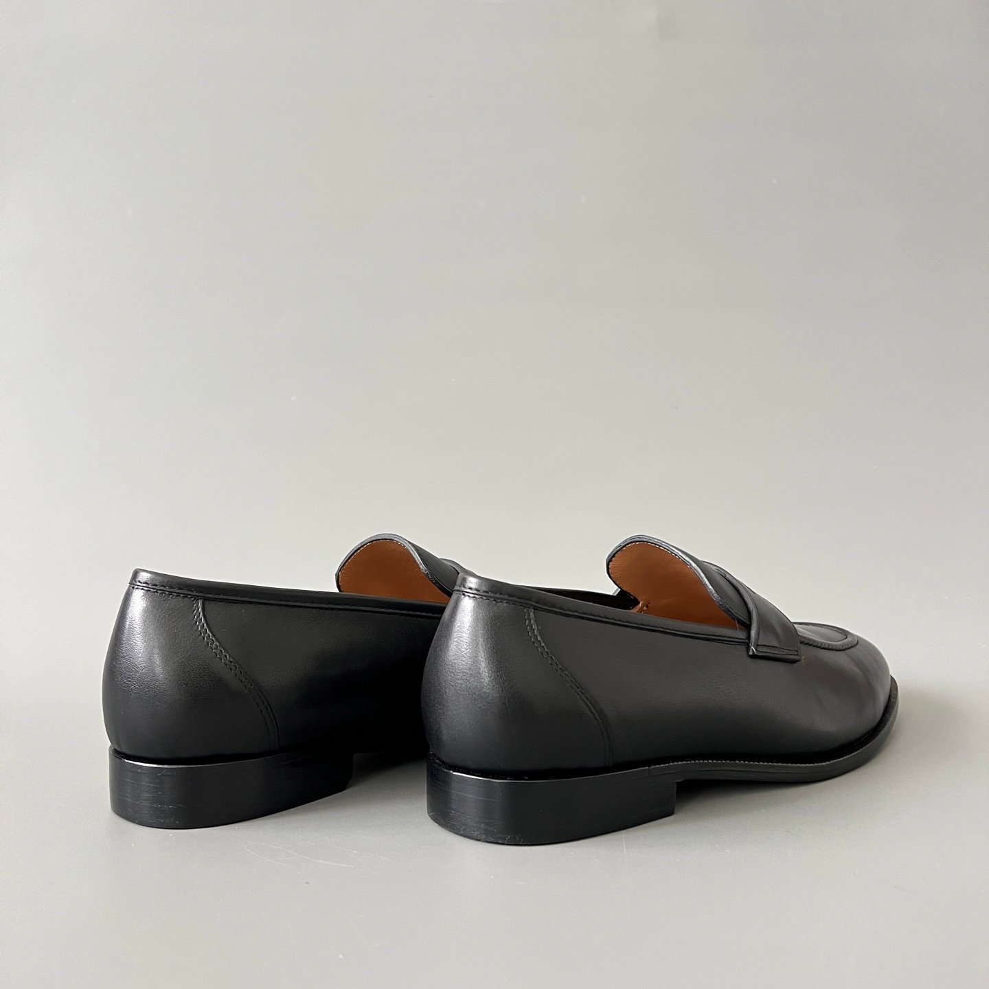 Aurora Custom Loro Piana Mainline Sergio Loafer - Premium Onyx Black Smooth Calfskin Edition (Full Leather Sole Custom Edition) - Image 4