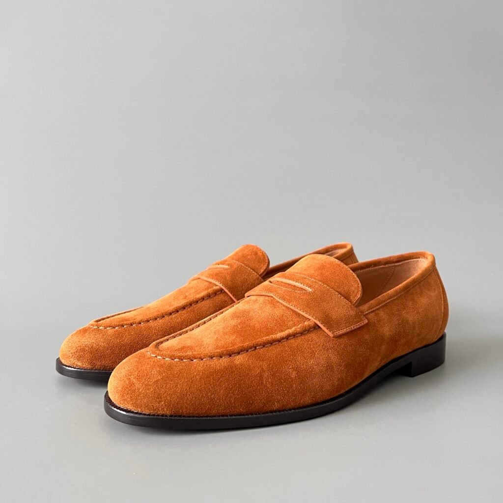 Aurora Custom Loro Piana Mainline Sergio Loafer - Premium Fox Tan / Amber Suede Edition (Full Leather Sole Custom Edition)