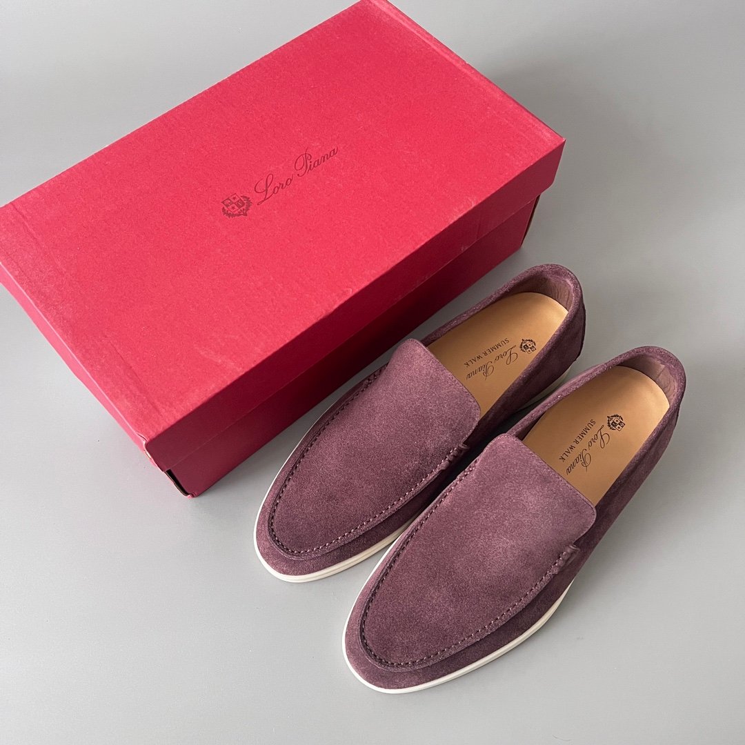 Aurora Custom Loro Piana Mainline Summer Walk Loafer - Premium Deep Bordeaux Suede & Iconic White Rubber Sole Edition - Image 9