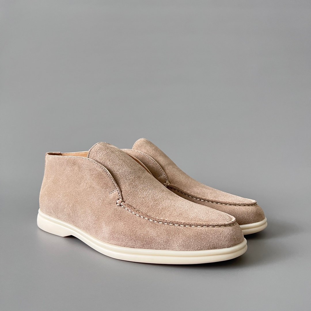 Aurora Custom Loro Piana Classic Open Walk Men's Boot - Sand/Oatmeal Beige Suede Edition - Image 3