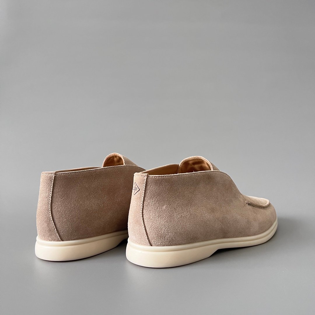 Aurora Custom Loro Piana Classic Open Walk Men's Boot - Sand/Oatmeal Beige Suede Edition - Image 4