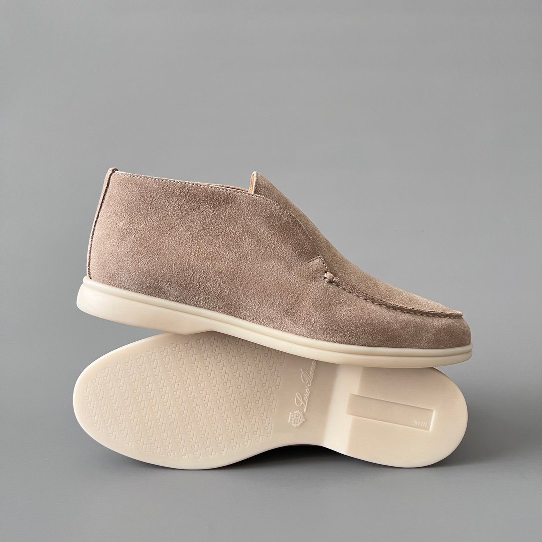 Aurora Custom Loro Piana Classic Open Walk Men's Boot - Sand/Oatmeal Beige Suede Edition - Image 6