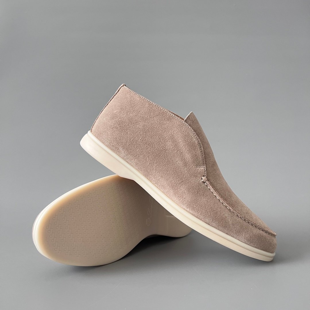 Aurora Custom Loro Piana Classic Open Walk Men's Boot - Sand/Oatmeal Beige Suede Edition - Image 7