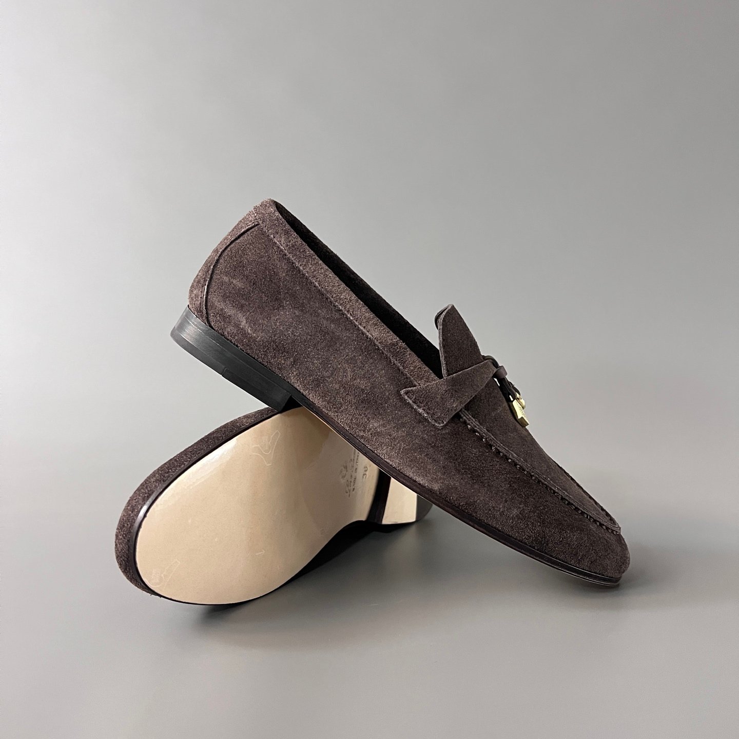 Aurora Custom Loro Piana Classic Summer Charms Walk Loafer - Dark Chocolate Suede & Leather Sole Edition (Women's Edition) - Image 7