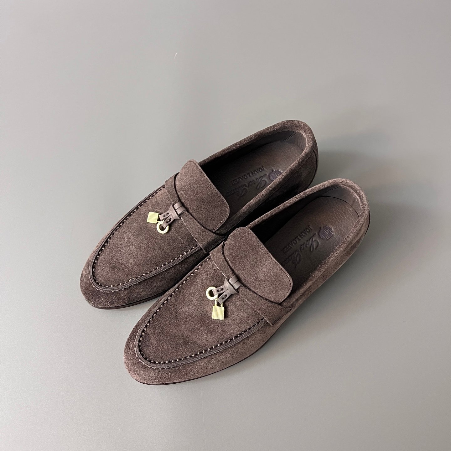 Aurora Custom Loro Piana Classic Summer Charms Walk Loafer - Dark Chocolate Suede & Leather Sole Edition (Women's Edition) - Image 8