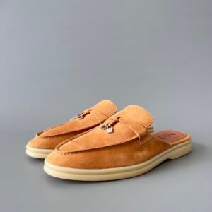 Aurora Custom Loro Piana Classic Summer Charms Walk Mule - Ginger Suede Edition (Women's Edition)