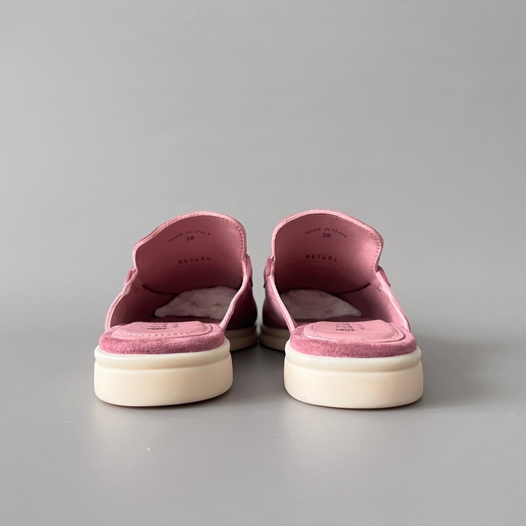 Aurora Custom Loro Piana Classic Summer Charms Walk Mule - Fuchsia Pink Suede Edition (Women's Edition) - Image 5