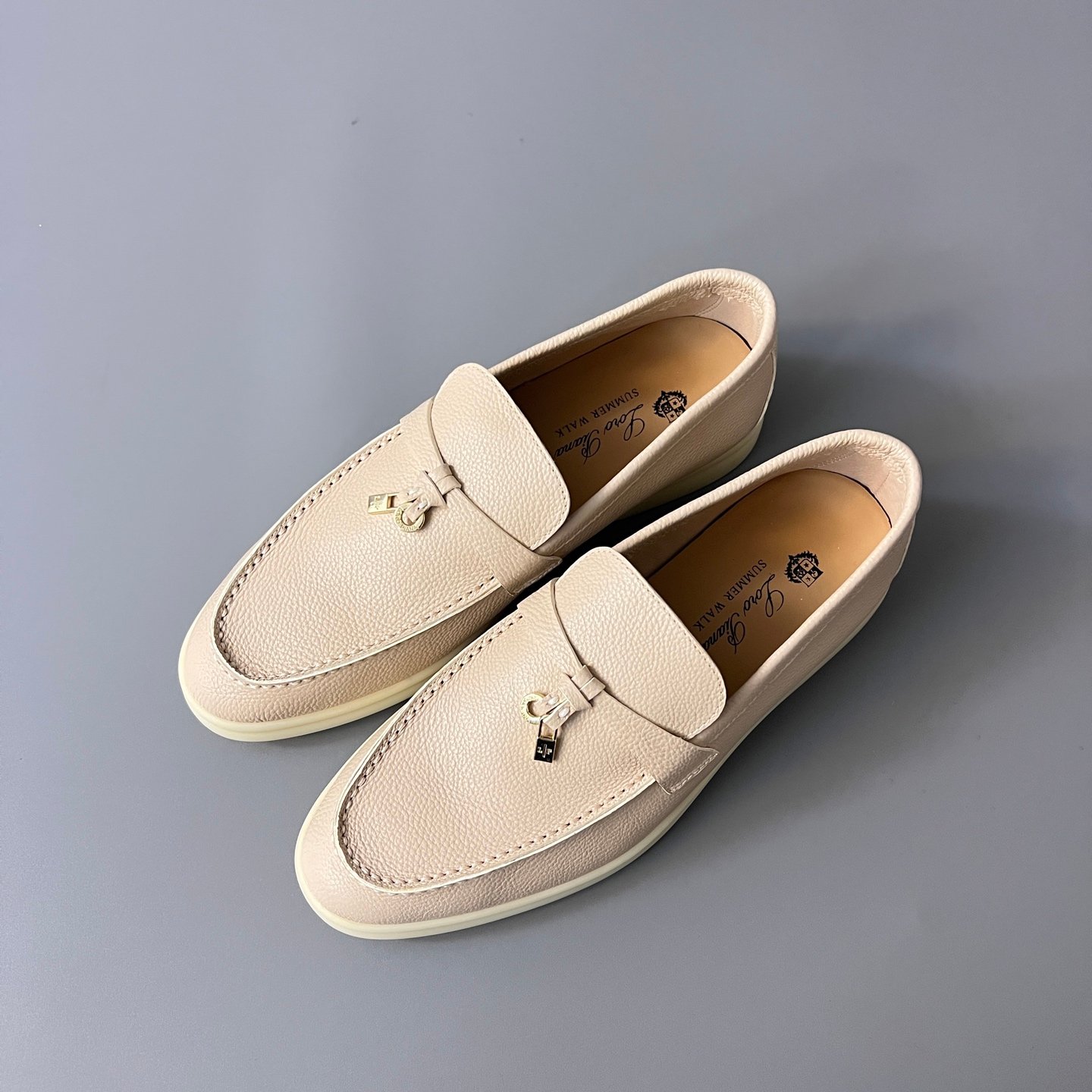 Aurora Custom Loro Piana Mainline Classic Summer Walk Loafer - Premium Classic Sand Suede - Image 8