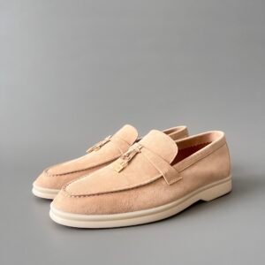Aurora Custom Loro Piana Classic Summer Charms Walk Loafer - Classic Sand Suede (Women's Edition)