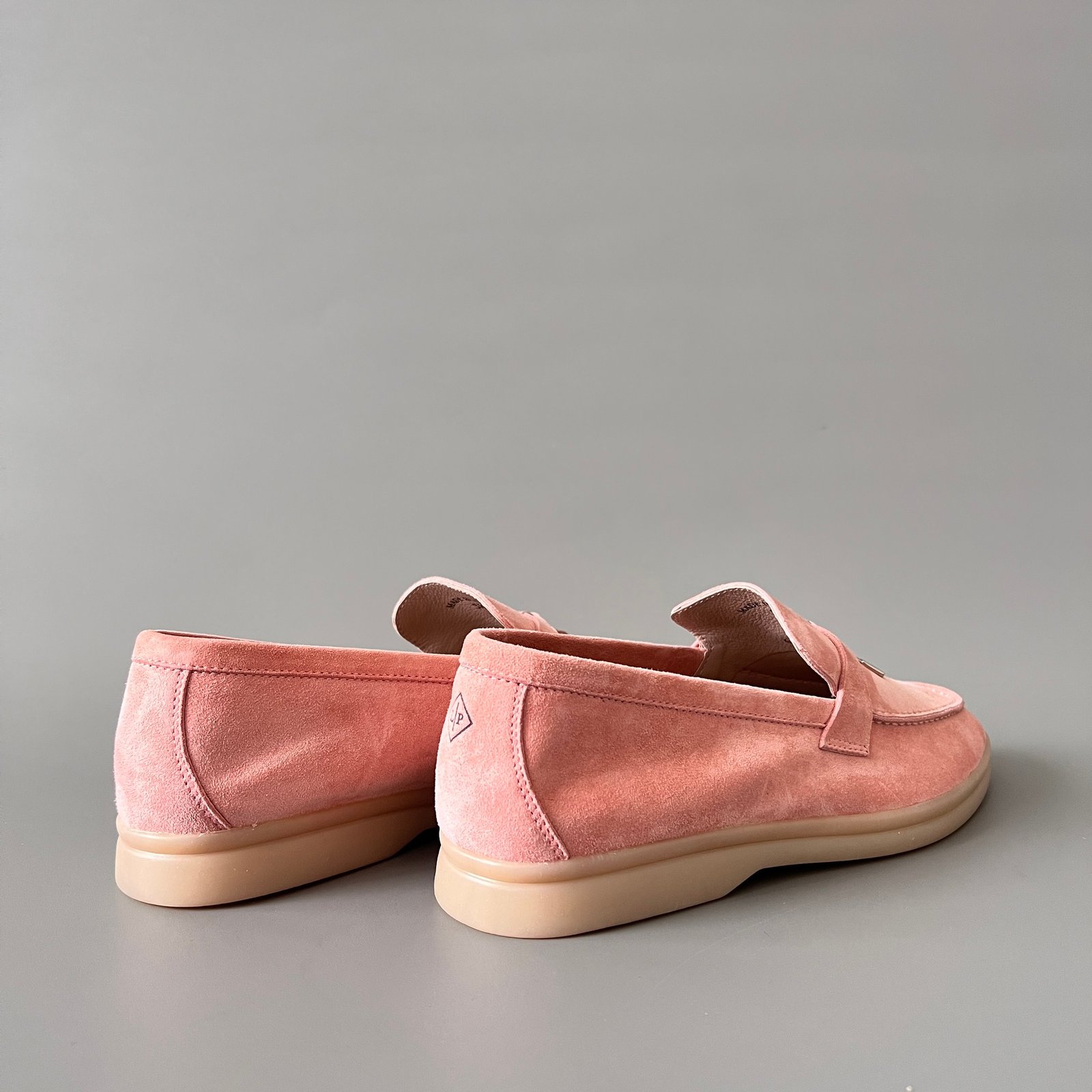 Aurora Custom Loro Piana Classic Summer Charms Walk Loafer - Rose Pink Suede (Women's Edition) - Image 4