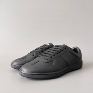 AuroraCustom Dior B01 Matchpoint Series Pure Black Soft Leather Retro Luxury Court Sneaker (Unisex Edition)