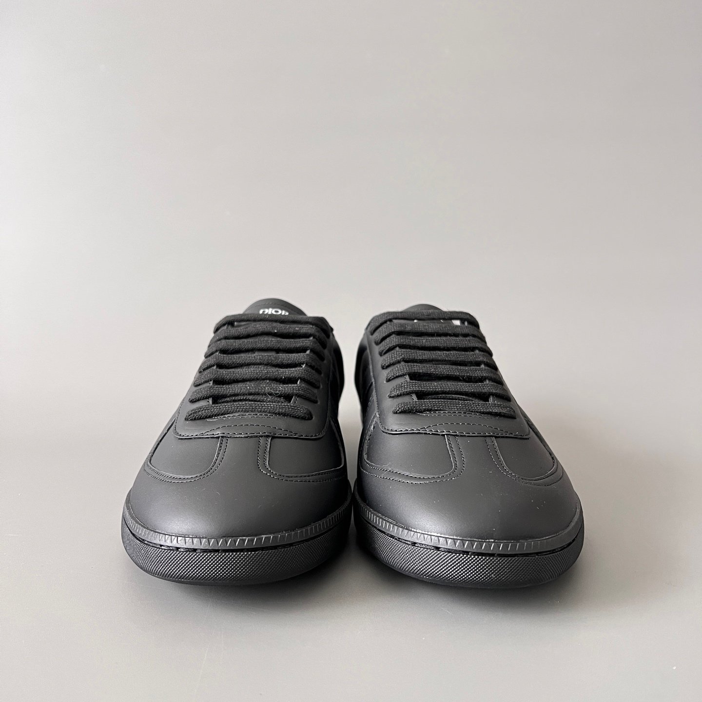AuroraCustom Dior B01 Matchpoint Series Pure Black Soft Leather Retro Luxury Court Sneaker (Unisex Edition) - Image 2