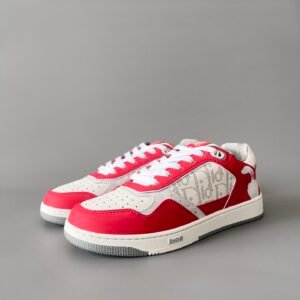AuroraCustom Dior B27 & Hylton Nel Limited Collaboration Series Cream White Leather & Laser-Perforated CD Oblique Side-Panel Uptown Low-Top Court Sneaker (Men's Edition)