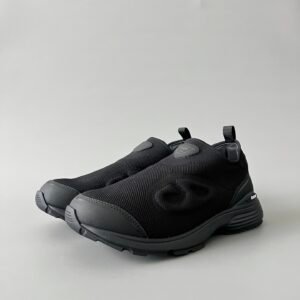 AuroraCustom Dior B30 Countdown Series Pure Black High-Density Flyknit & Smooth Leather Luxury Slip-On Casual Sneaker (Men's Edition)