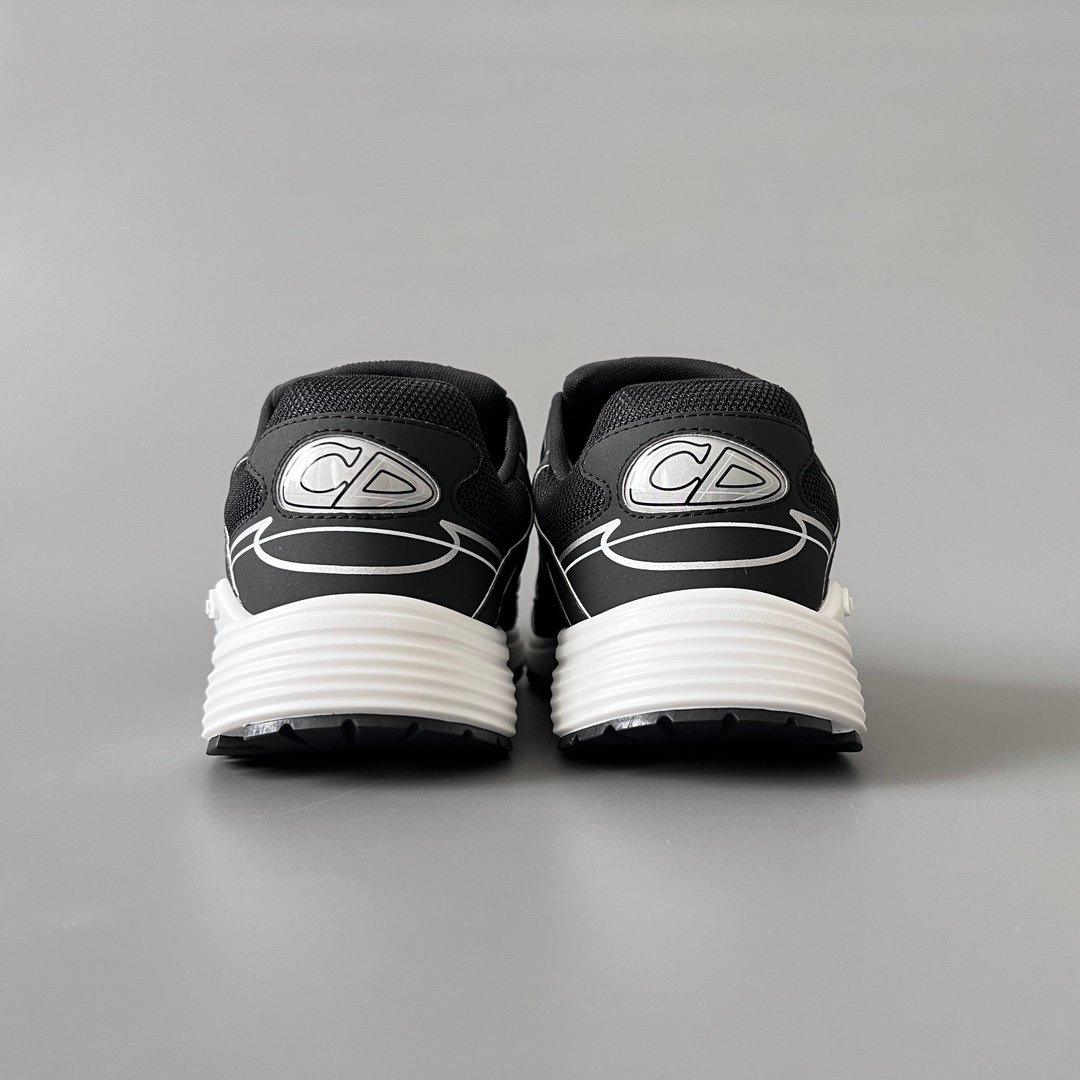 AuroraCustom Dior B30 Series Classic Black & Grey Technical Mesh Luxury Retro Runner Sneaker (Unisex Edition) - Image 5