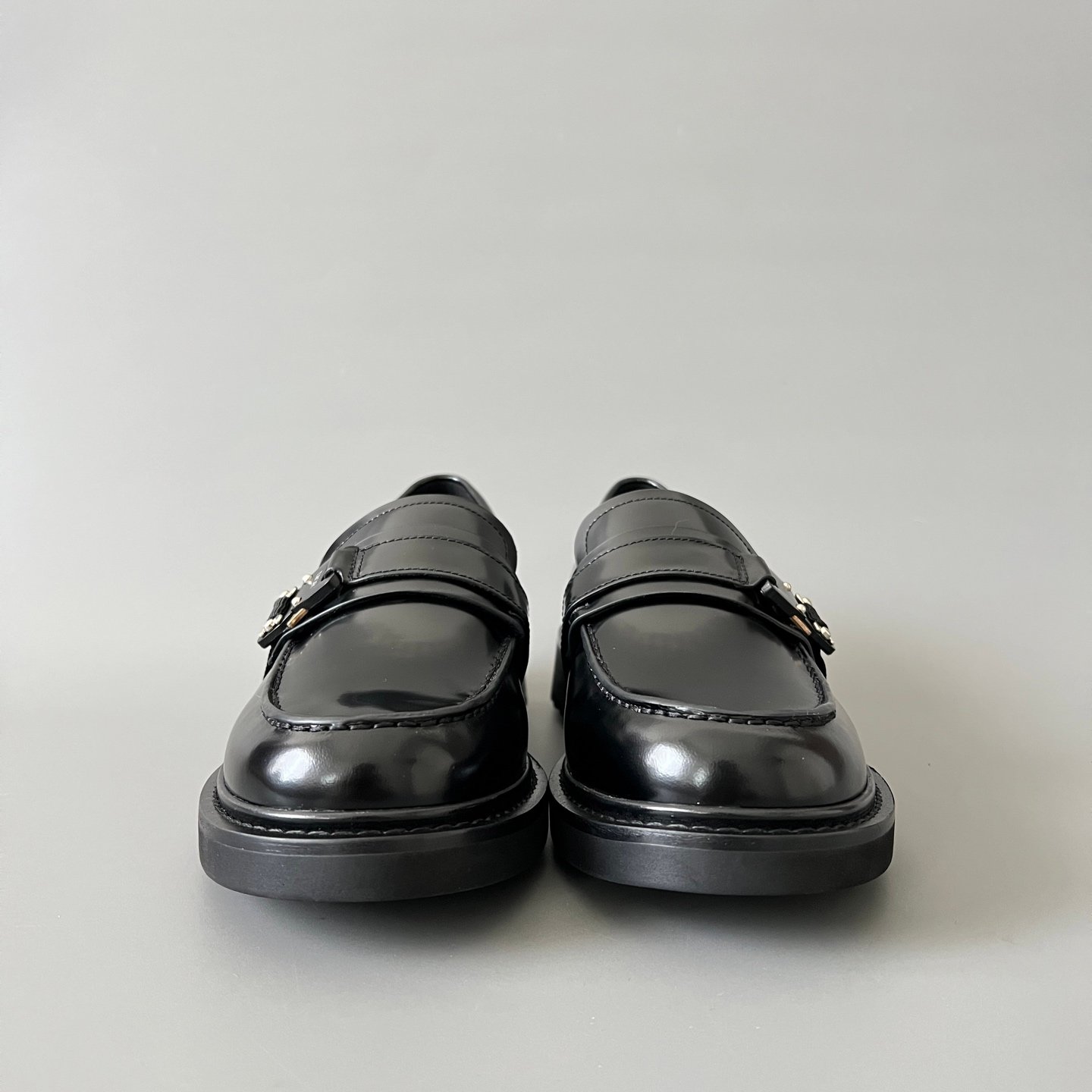AuroraCustom Dior Explorer Series Matthew Williams Alyx Buckle Black Polished Calfskin Luxury Loafer Single Shoes (Men's Edition) - Image 2