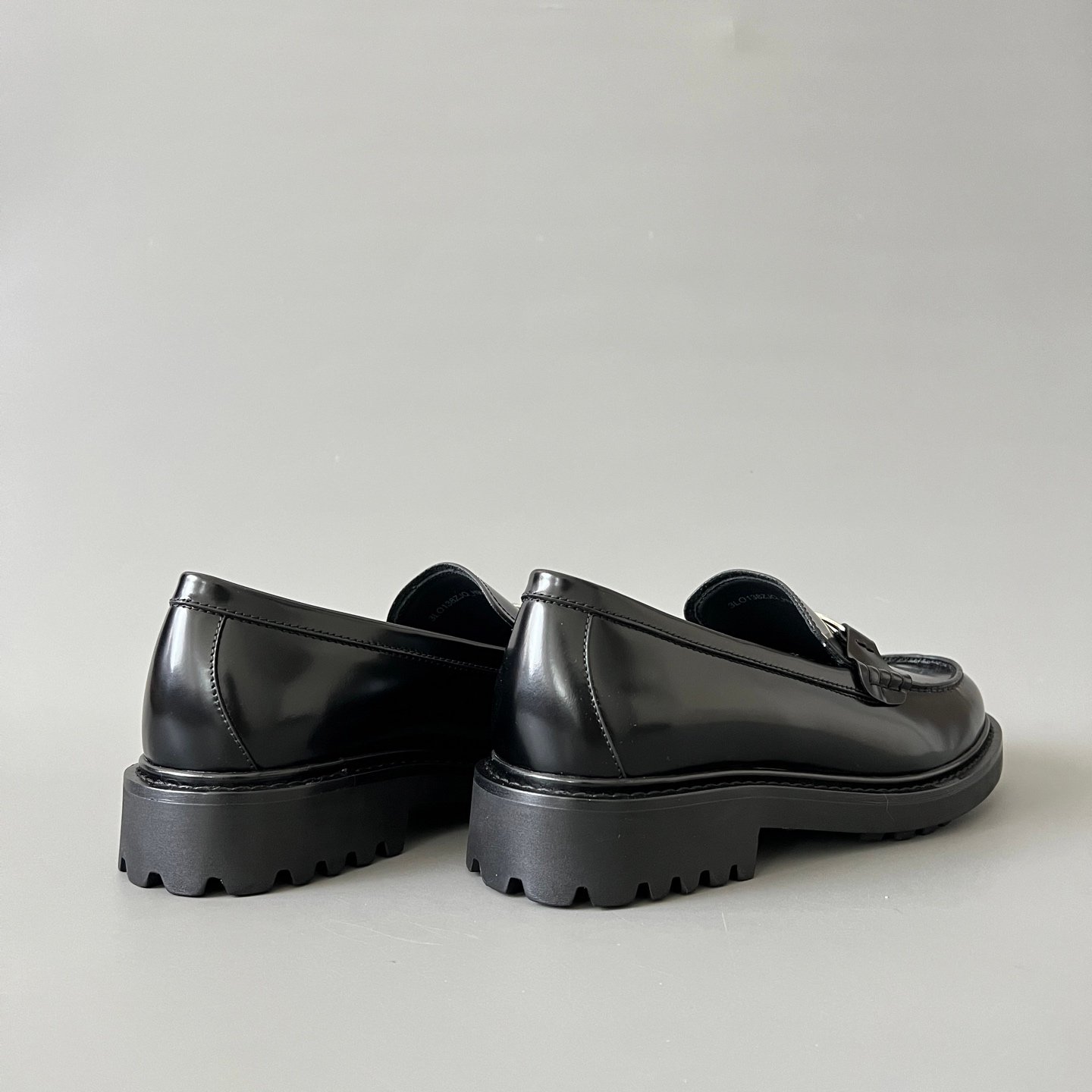 AuroraCustom Dior Explorer Series CD Monogram Signature Buckle Black Polished Calfskin Luxury Loafer Single Shoes (Men's Edition) - Image 4