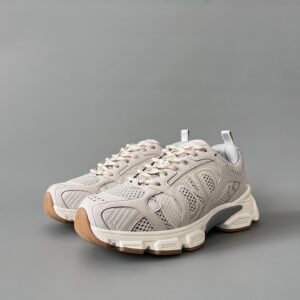 AuroraCustom Dior Chrono Series Desert Sand & Warm Beige Technical Mesh Premium Suede Luxury Retro Runner Sneaker (Women's Edition)