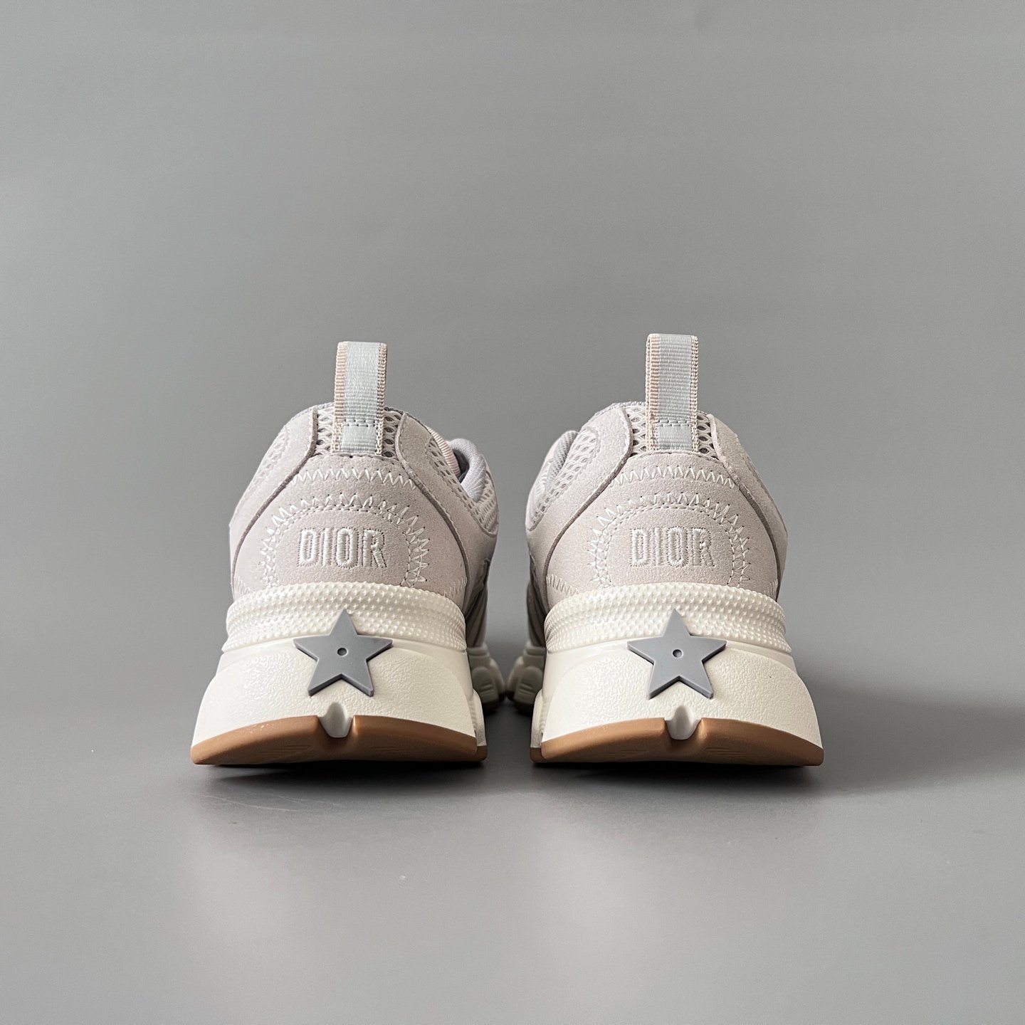 AuroraCustom Dior Chrono Series Desert Sand & Warm Beige Technical Mesh Premium Suede Luxury Retro Runner Sneaker (Women's Edition) - Image 5