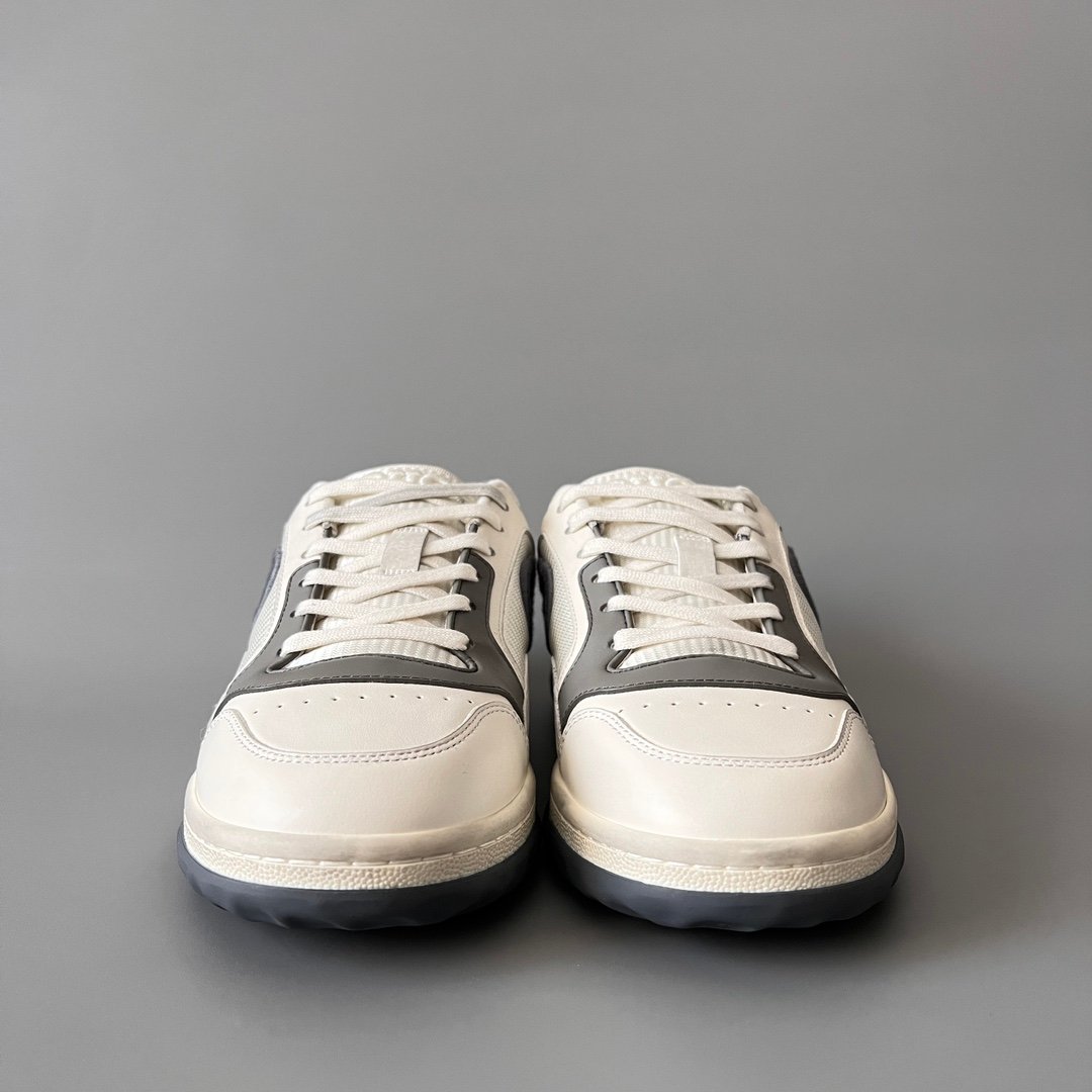 Aurora Custom Gucci MAC80 White & Slate Grey Leather Retro Sneaker (Men's Edition) - Image 2