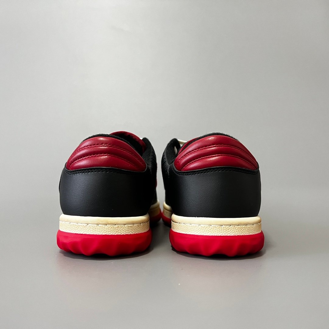 Aurora Custom Gucci MAC80 White, Black & Varsity Red Retro Sneaker (Men's Edition) - Image 5