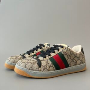 AuroraCustom Gucci Screener Series Classic Beige GG Canvas Vintage Court Sneaker (Men's Edition)