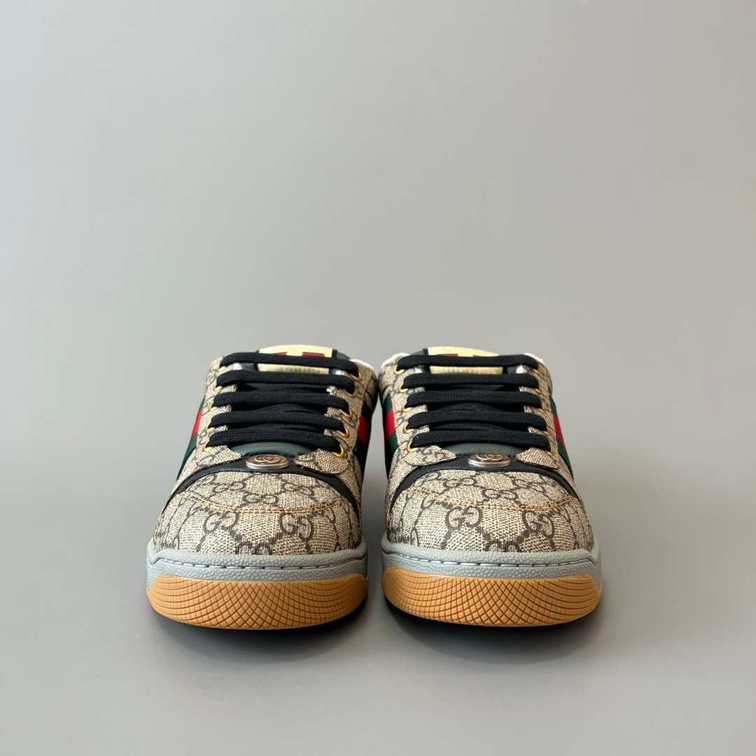 AuroraCustom Gucci Screener Series Classic Beige GG Canvas Vintage Court Sneaker (Men's Edition) - Image 2