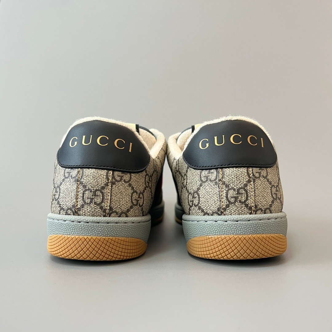AuroraCustom Gucci Screener Series Classic Beige GG Canvas Vintage Court Sneaker (Men's Edition) - Image 5