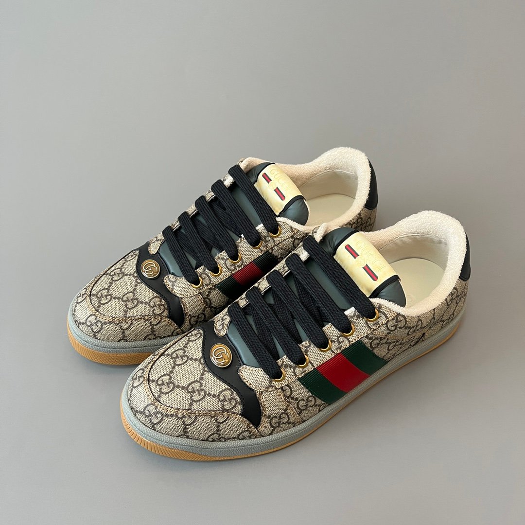 AuroraCustom Gucci Screener Series Classic Beige GG Canvas Vintage Court Sneaker (Men's Edition) - Image 8