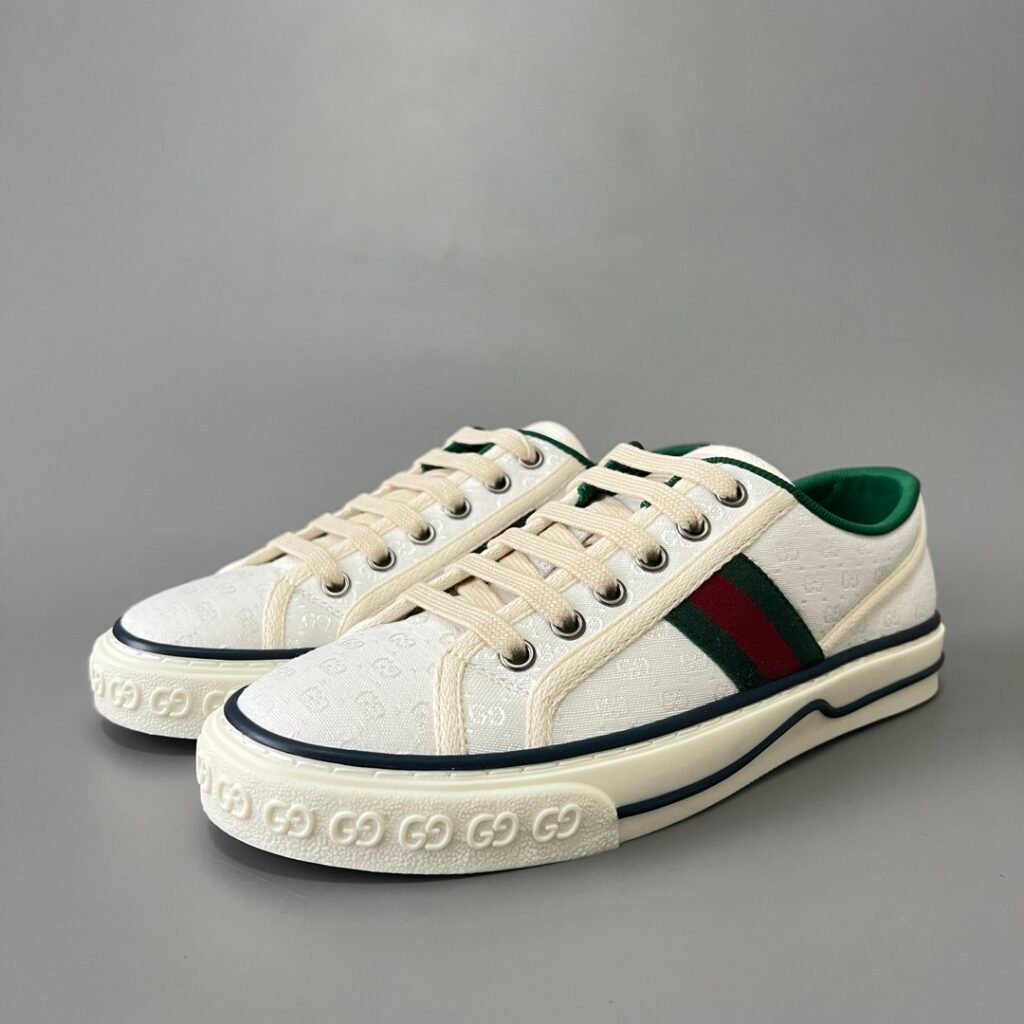 Aurora Custom Gucci Tennis 1977 Off-White GG Canvas Low-Top Sneaker (Unisex Edition)