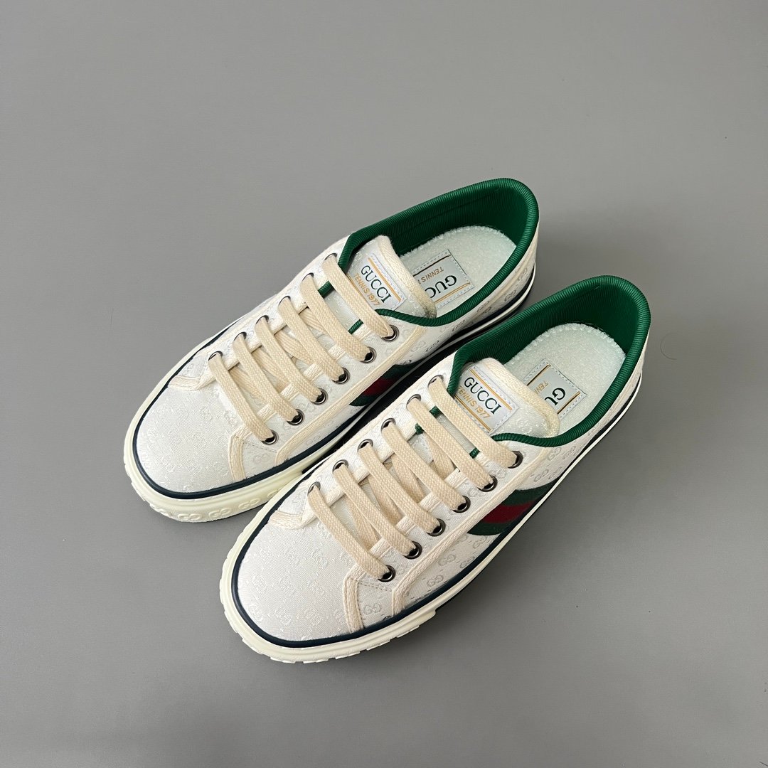 Aurora Custom Gucci Tennis 1977 Off-White GG Canvas Low-Top Sneaker (Unisex Edition) - Image 8