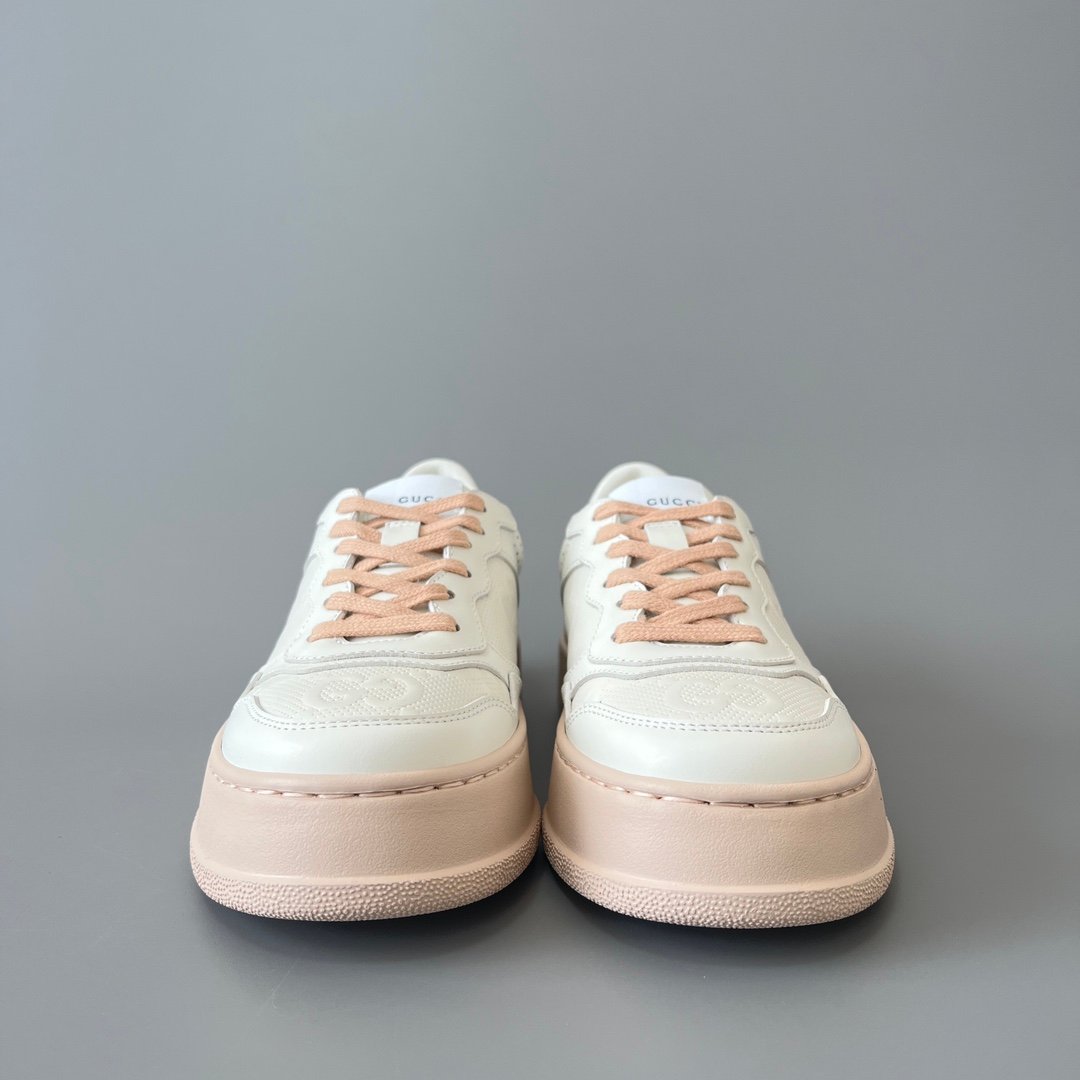 Aurora Custom Gucci Re-Web Perforated GG Leather Chunky Sneaker (Women's Edition) - Image 2